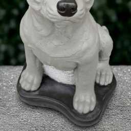 Concrete Pitbull Statue Stone Dog Sculpture Cement Animal Decoration Handmade Ornament Figurine Garden & Home Art - thumbnail 2
