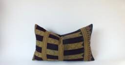 Ethnic Cushions Throw Pillows Boho Vintage Hmong Cross Stitch Fabric Homespun Hemp, Decorative Pillows Cushion & - thumbnail 1