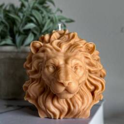 Unique Lion Head Candle Coffee Shop Scented, Dad Husband Boyfriend - Gifts For Him - thumbnail 3
