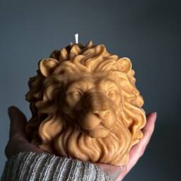 Unique Lion Head Candle Coffee Shop Scented, Dad Husband Boyfriend - Gifts For Him - thumbnail 2