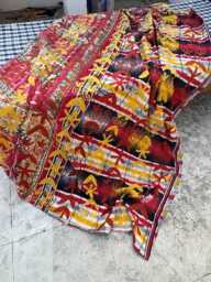 Cotton Kantha Suzani Quilt Luxury Artisan Bedspread - thumbnail 1