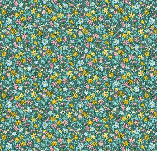Liberty London Crib Sheet Morning Meadow Wildflower Cotton - image 1