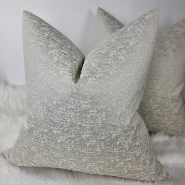 John Lewis Textured Satin Cushion Cover Champagne Colourway Double Sided Glamorous Boutique Style Modern Sofa Bed Pillow Cover - image 1
