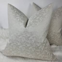 John Lewis Textured Satin Cushion Cover Champagne Colourway Double Sided Glamorous Boutique Style Modern Sofa Bed Pillow Cover - thumbnail 1
