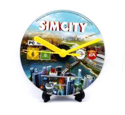 Sim City Cd Disc Clock Upcycled Video Pc Game Gift Idea - thumbnail 1