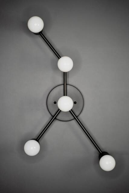 Cancer Zodiac 5 Light Modern Industrial Vanity Mid Century Bathroom - image 1