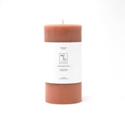 Beeswax Pillar Candles Candles, Terra Cotta Red Spring Decor, Easter Table Natural Handmade in Usa - thumbnail 4