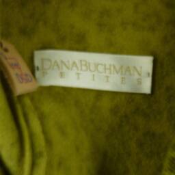 Christmas Stocking Wool Felt Camo Animal Print Green Ooak Repurposed Dana Buchman Sweater Buttons Recycled Upcycled 958 - thumbnail 4
