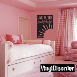 Live in The Sunshine Summer Quote Vinyl Wall Decal Or Car Sticker - Mv001Et - thumbnail 1