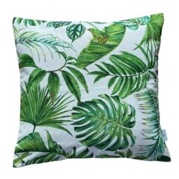 Botanical Cushion Cover/Leaves Plants Ficus Calathea Frogs Dragonflies & Grasshoppers - thumbnail 3