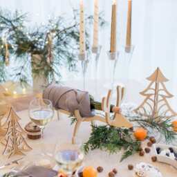 Wine Bottle Holder Rack Christmas Centerpiece Table Gift - thumbnail 2