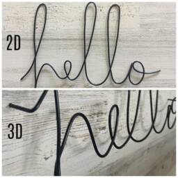Good Vibes Only Wire Wall Sign - Words Art Home Decor Hanging - thumbnail 3