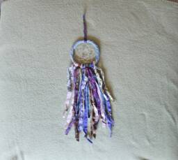 Dream Catcher, Dreamcatcher Denim & Beads, Wall Hanging, Southwestern Art, Tribal Home Decor, Talisman, Spiritual Housewarming 8 - thumbnail 1