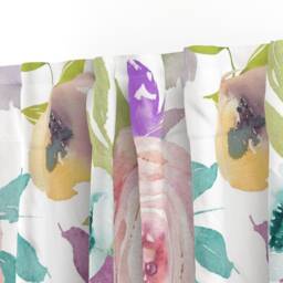 Floral Curtain Panel - Watercolor Springs Large Scale Botanical Nursery Modern Chic Custom Allidomo By Theartwerks - thumbnail 3