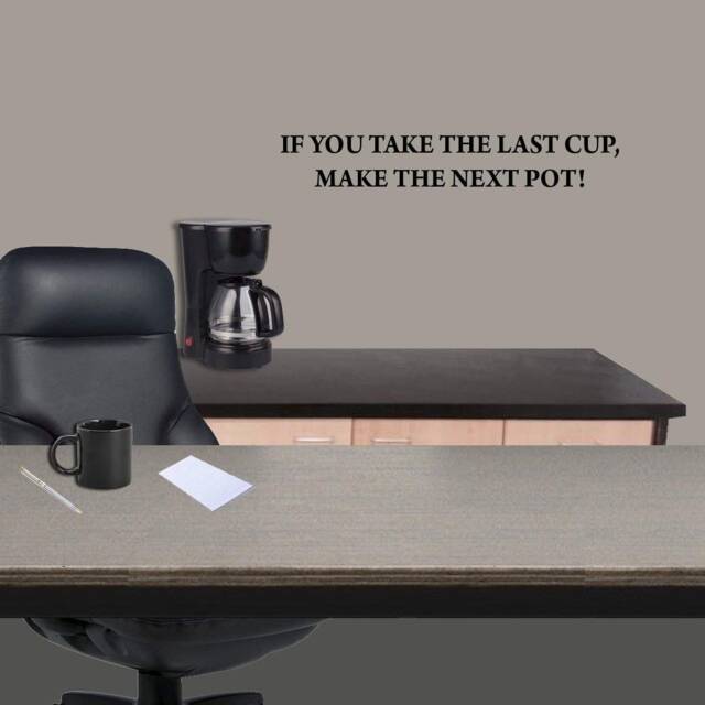 If You Take The Last Cup, Make Next Pot Home Or Work Wall Decal Office Decals Decor - image 1