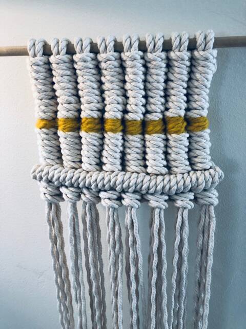 Medium Cotton Macrame Wall Hanging - image 1
