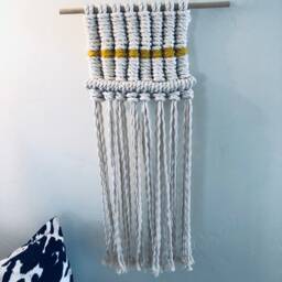 Medium Cotton Macrame Wall Hanging - thumbnail 3