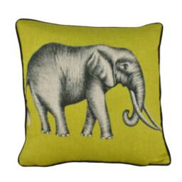 Harlequin - Savanna Elephant Lemon Majestic Contrast Piped Cushion Cover Throw Pillow Handmade Designer Home Decor - thumbnail 2