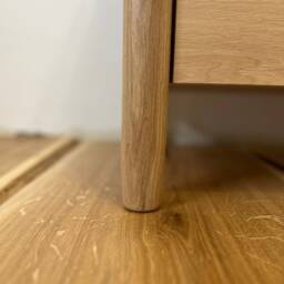 Nightstand Set Of 2 With Drawers, White Oak Bedside Table For Bedroom, Modern Solid Side Living Room, End - thumbnail 3