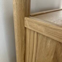Nightstand Set Of 2 With Drawers, White Oak Bedside Table For Bedroom, Modern Solid Side Living Room, End - thumbnail 4