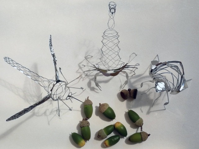 Wire Insect Sculpture Stainless Steel Scorpion, Mosquito, Bug Collection - image 1