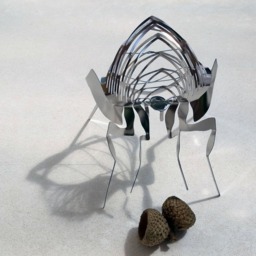 Wire Insect Sculpture Stainless Steel Scorpion, Mosquito, Bug Collection - thumbnail 4