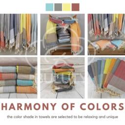 Turkish Towel , Beach Towel, Cotton Turkish Large Bath Towels, Throw Bridesmaid Gift, Hammam Towel - thumbnail 2
