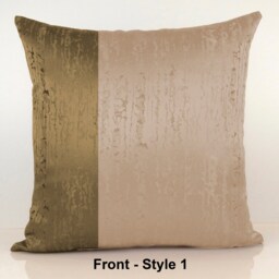 Olive Green & Beige Sand Color Block Decorative Throw Pillow Covers, Cushion Accent Pillows, Embroidery Covers, Geometric Pattern - thumbnail 2