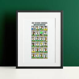 Plymouth Argyle Vol 2 - No Score Draws Pilgrims Going Up Edition A3 Print Of 24 Hand-Drawn Panini-style Doodles Pafc's League 1 Winners - thumbnail 3