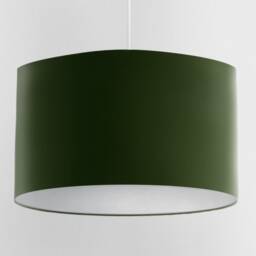 Velvet Lampshade - Forest Green With White Lining, Handmade Lampshades, Table Lamp Shade - thumbnail 3