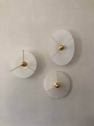 Bahia Fixed Oval Wall Light in Linen Veil - Nomadic Version On Request