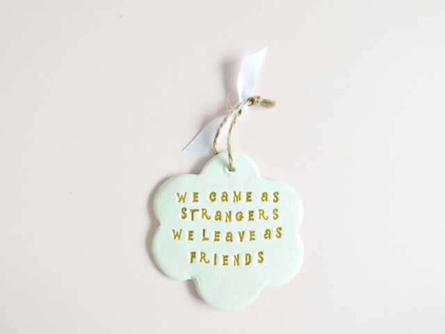 Friends Thoughtful Leaving Quote Ornament Colleagues Farewell Phrase Plaque Sentiment Meaningful Goodbye Gift - image 1