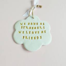 Friends Thoughtful Leaving Quote Ornament Colleagues Farewell Phrase Plaque Sentiment Meaningful Goodbye Gift - thumbnail 3