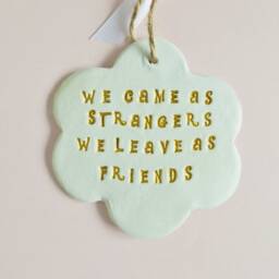 Friends Thoughtful Leaving Quote Ornament Colleagues Farewell Phrase Plaque Sentiment Meaningful Goodbye Gift - thumbnail 2