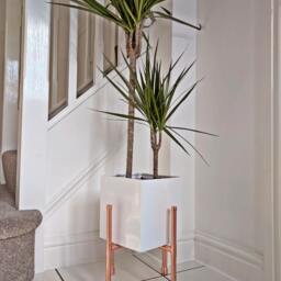 Handmade Copper Plant Stand Indoor Garden Decor - thumbnail 2