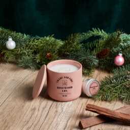 Rosewood Lux Candle 12Oz Ceramic Jar, Coconut Apricot Wax - thumbnail 2