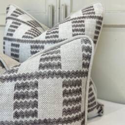Cushions Made in Fermoie Cove Linen Luxury Designer Decorative Grey Neutral Cushion Pillow Throw Cover - thumbnail 4