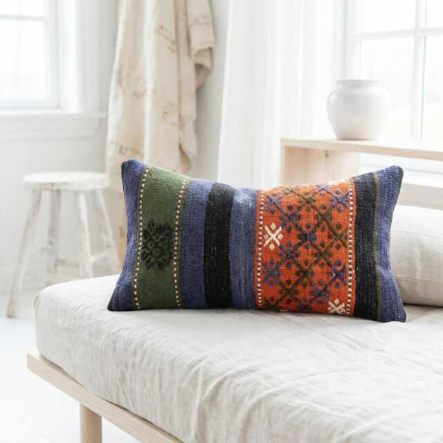 Kilim Cushion Aion, Kilim Pillowcase - image 1