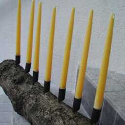 Hand Forged Candle-Holder With Long Nail - thumbnail 2