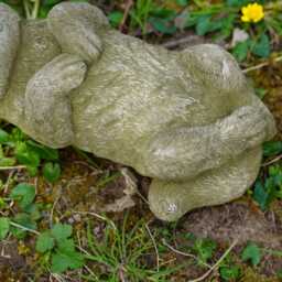 Basking Cat Stone Statue Animal Kitten British Pet Outdoor Garden Ornament Decor - thumbnail 3