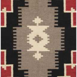 Custom Handwoven Wool Kilim Rug Southwest Tribal Design - thumbnail 2
