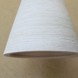 Handmade Off White Ceramic Pendant Light Scratched Texture Cone Lampshade - thumbnail 2