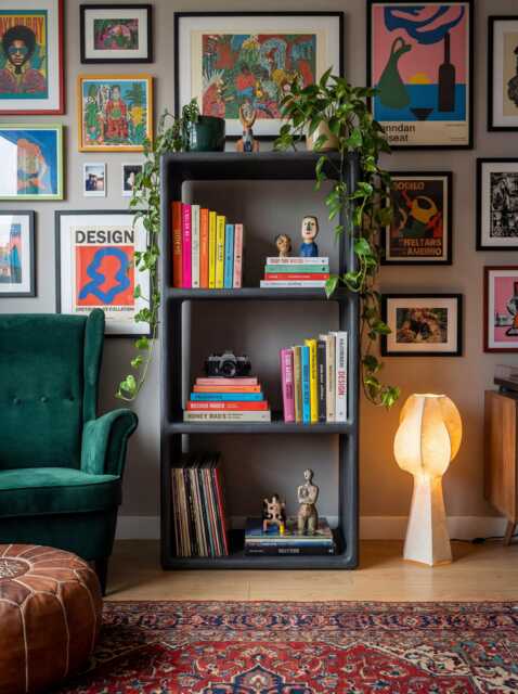 Luno Big Bookcase, Micro Concrete Texture - image 1