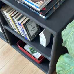 Luno Big Bookcase, Micro Concrete Texture - thumbnail 4