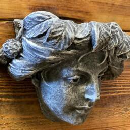stone Garden Female Girl Lady With Leaves Wall Plaque Planter Plant Pot Ornament - thumbnail 3
