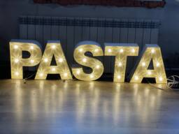 Metal Led Marquee Letter, Large Rusty Vintage Light Up Sign, Rustic Lights