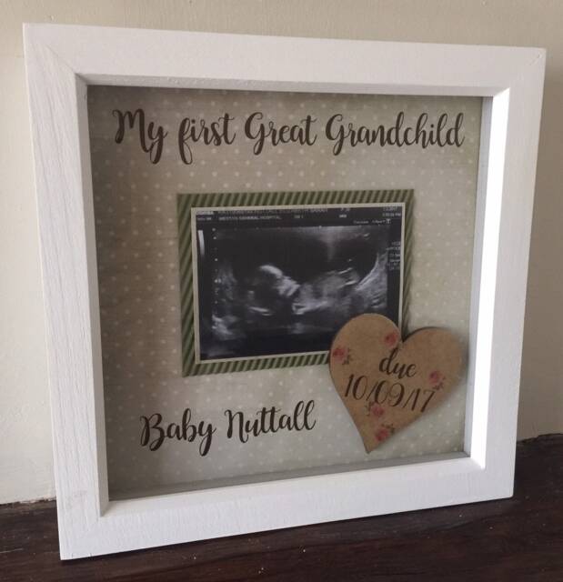 Baby Scan Frame - Pregnancy Keepsake Baby Ultrasound Shower Gift Announcement - image 1