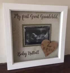 Baby Scan Frame - Pregnancy Keepsake Baby Ultrasound Shower Gift Announcement - thumbnail 1