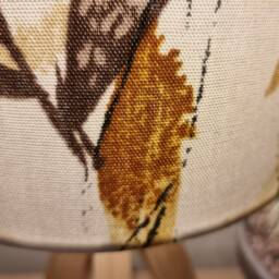 Burnt Orange Leaves Lampshade, Table Floor Lamp/Ceiling Pendant, Small Medium Large, 15cm 20cm 25cm 30cm 35cm 40cm Fabric Drum Light Shade - thumbnail 4