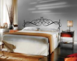 "Queen Headboard Vinyl Wall Decal Art Nouveau Style, 60"" X 22.5"